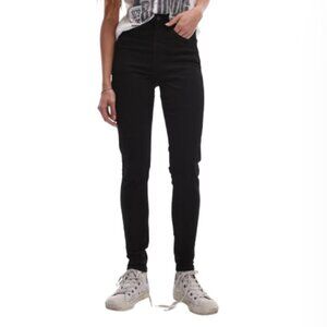 Topshop High Rise Jamie Jeans in Black - 25  NWOT
